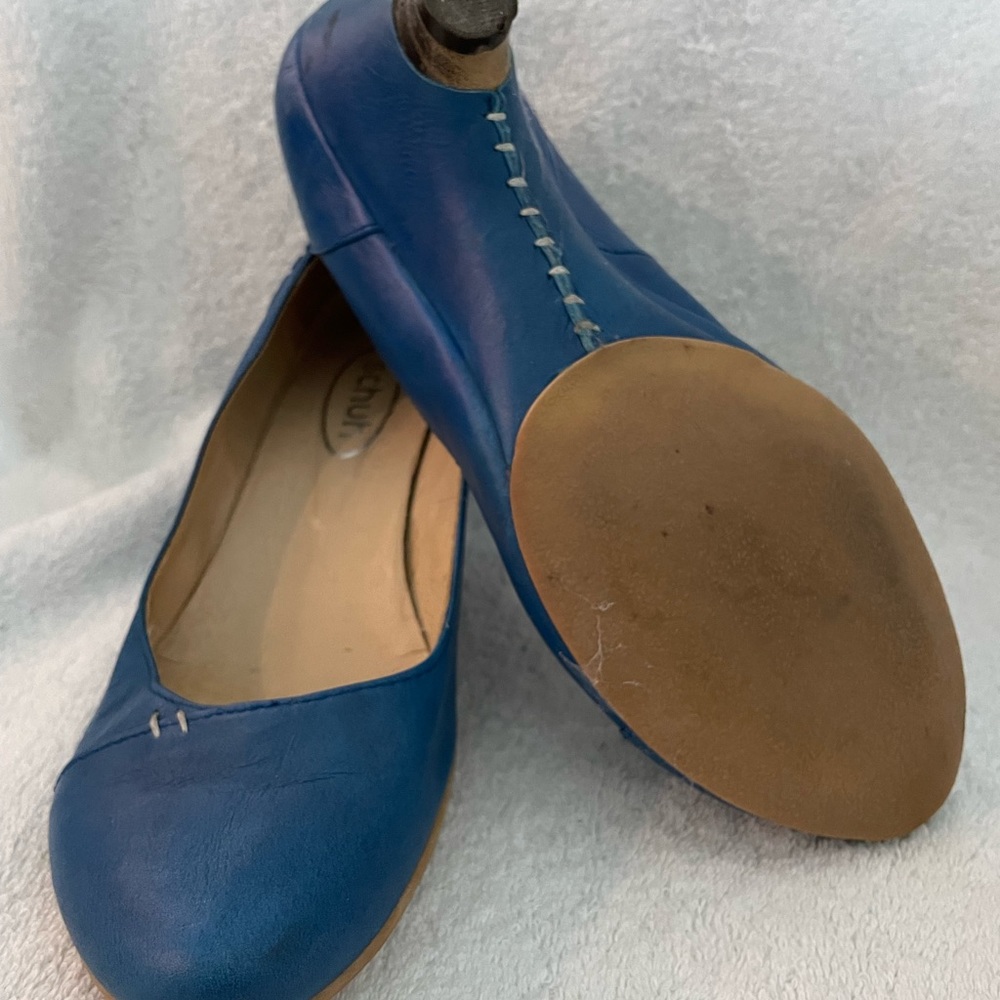 Schuh blue leather pumps